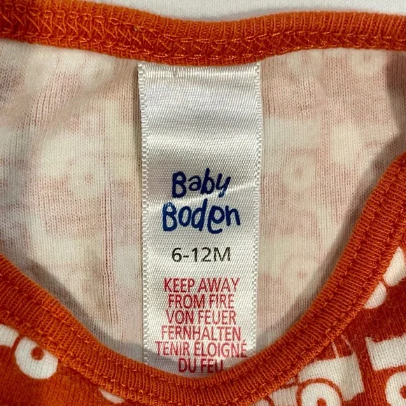 Baby Boden Dump Truck Bodysuit Boys 6-12M 2 Piece Set Long Sleeves Mini Bodies - Picture 3 of 7